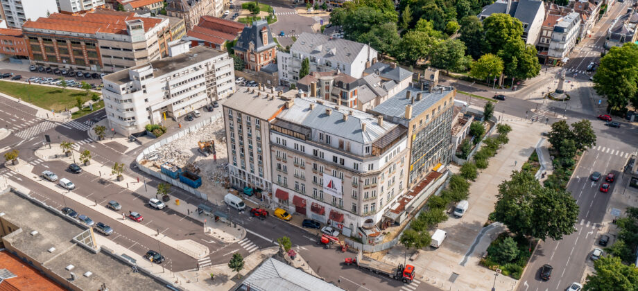 Démolition d’un ensemble immobilier au centre-ville de Troyes