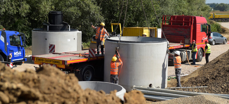 Bassin de rejet des eaux pluviales ZCN