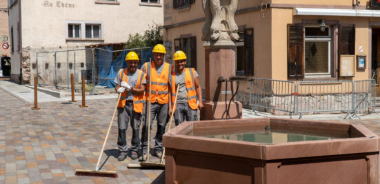 Chantier : réaménagement de la Place de la Liberté à Guebwiller